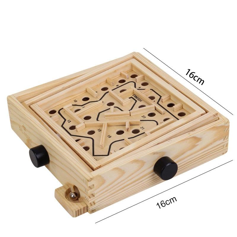 Wooden 3D Magnetic Ball Maze Puzzle