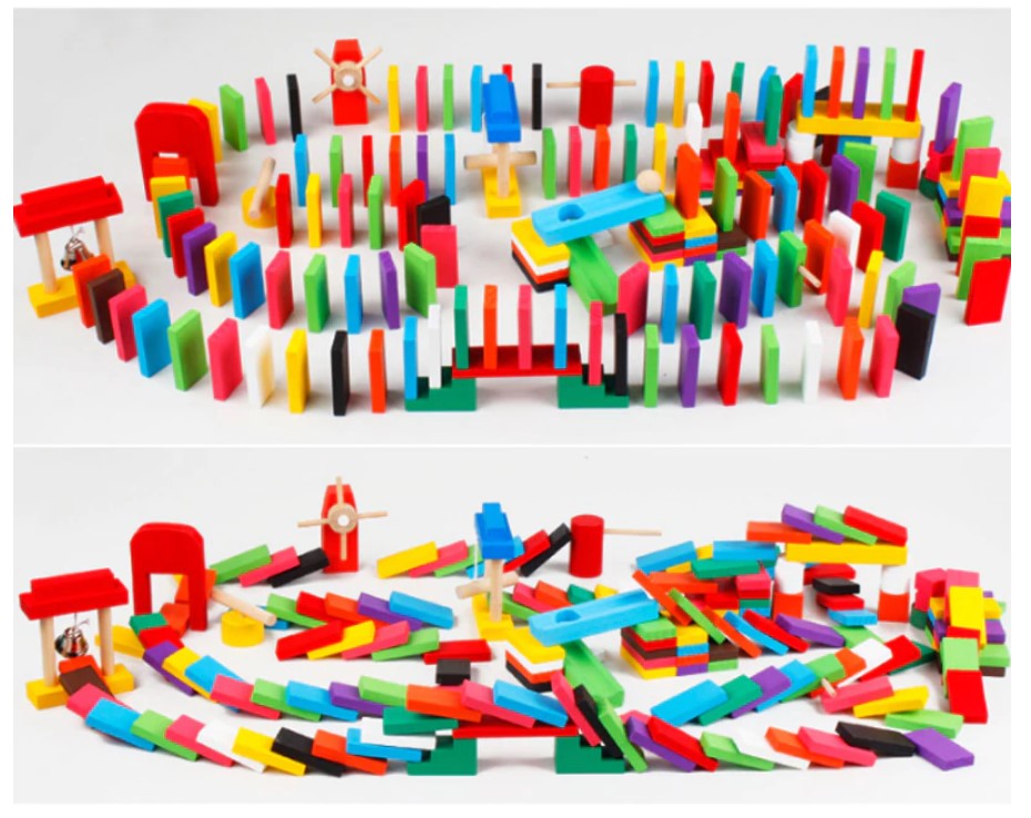 Rainbow Domino Blocks