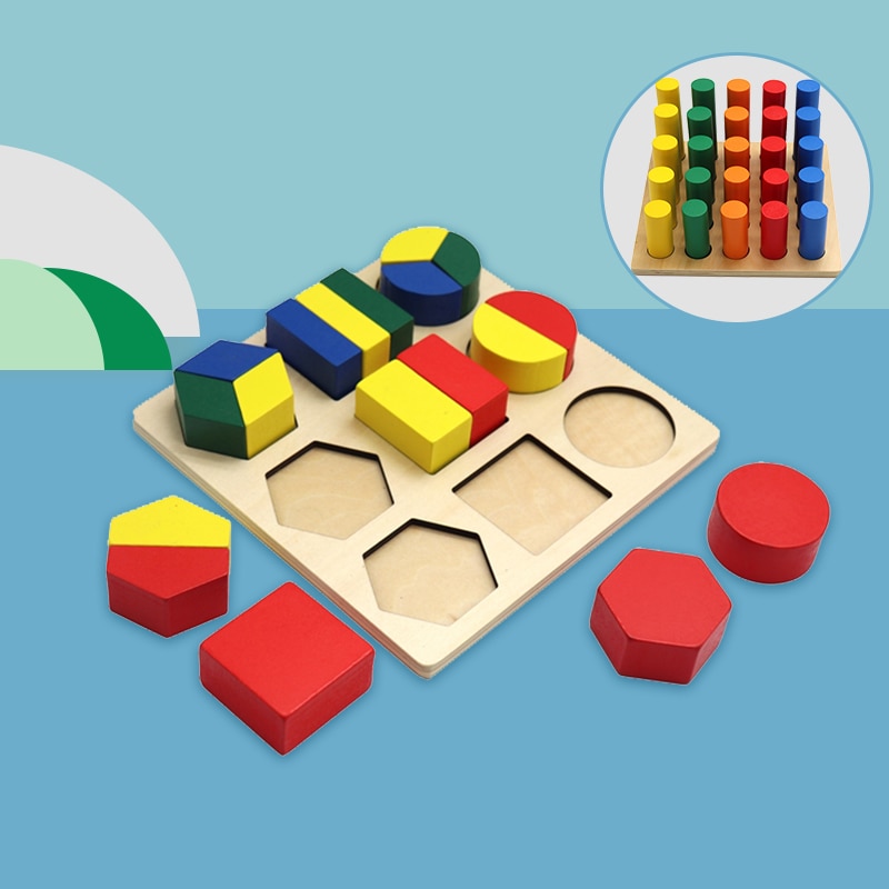 Wooden Geometric Memory Puzzle For Baby Wooden Geometric Memory Puzzle For Baby