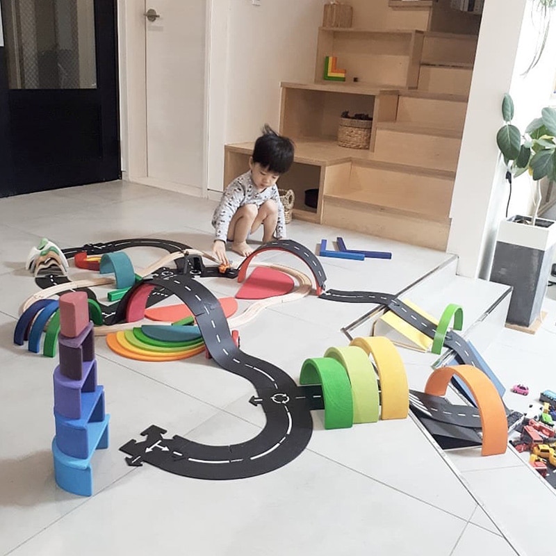 DIY Traffic Roadway Track Puzzle DIY Traffic Roadway Track Puzzle