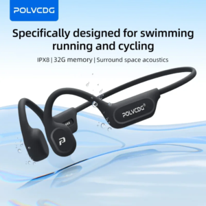 Bone Conduction MP3 Earphones, IPX8 Waterproof