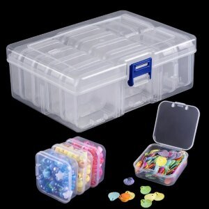 Clear Plastic Compartment Storage Box