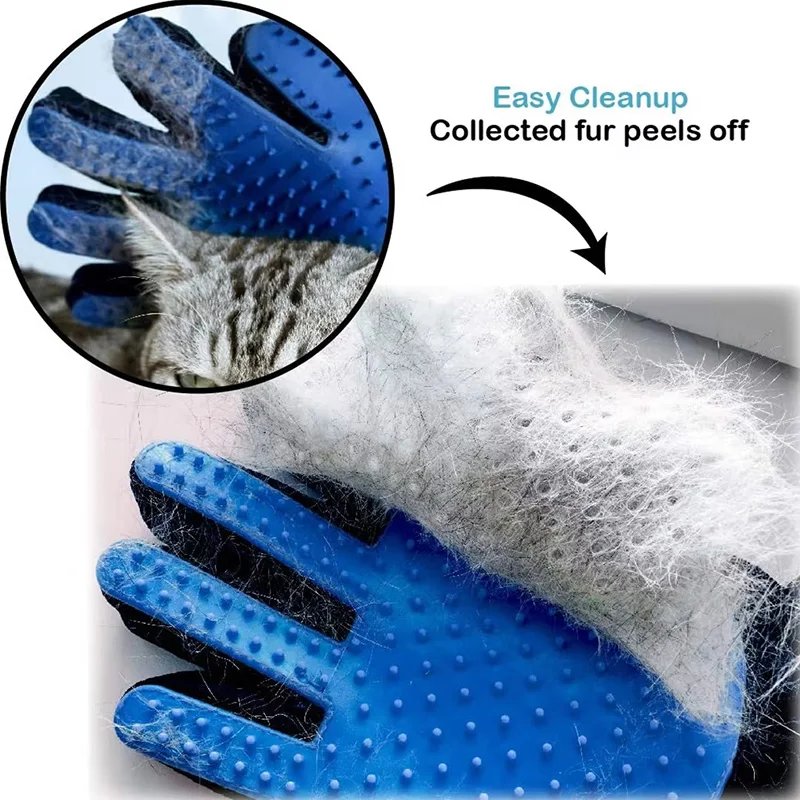 Pet Grooming Glove – Silicone Bath & Hair Removal Mitt - Image 4