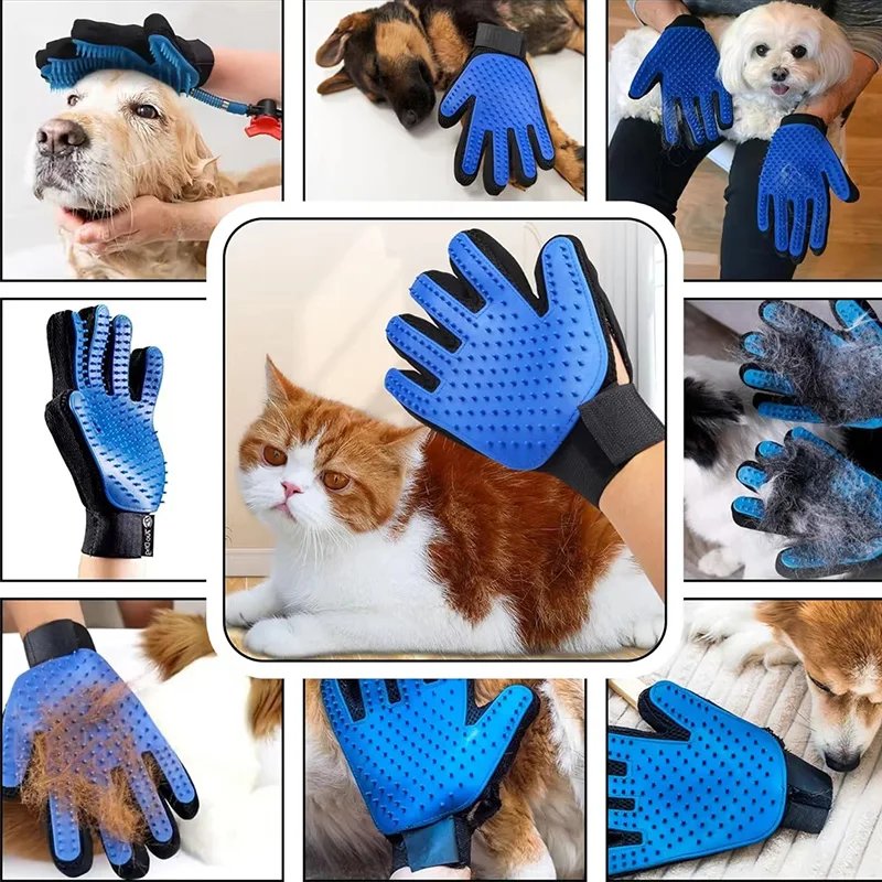Pet Grooming Glove – Silicone Bath & Hair Removal Mitt - Image 2