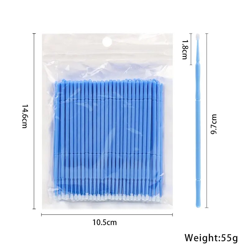 100pcs Bamboo Eyelash Cleaning Swabs - Image 6