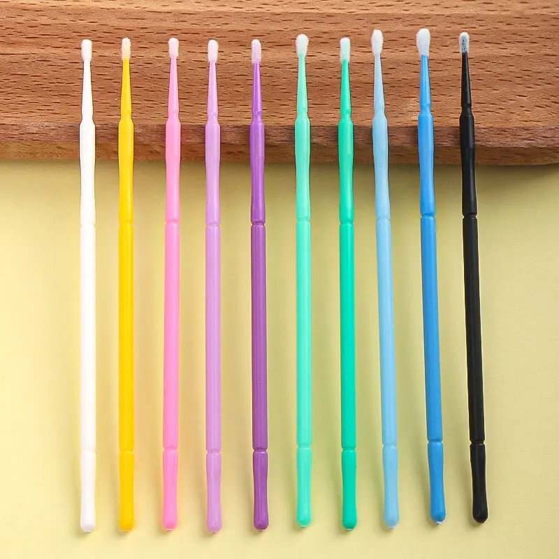 100pcs Bamboo Eyelash Cleaning Swabs - Image 5