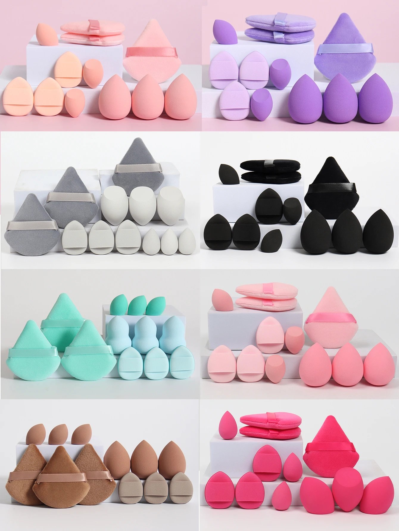 12-Piece Makeup Sponge & Powder Puff Set