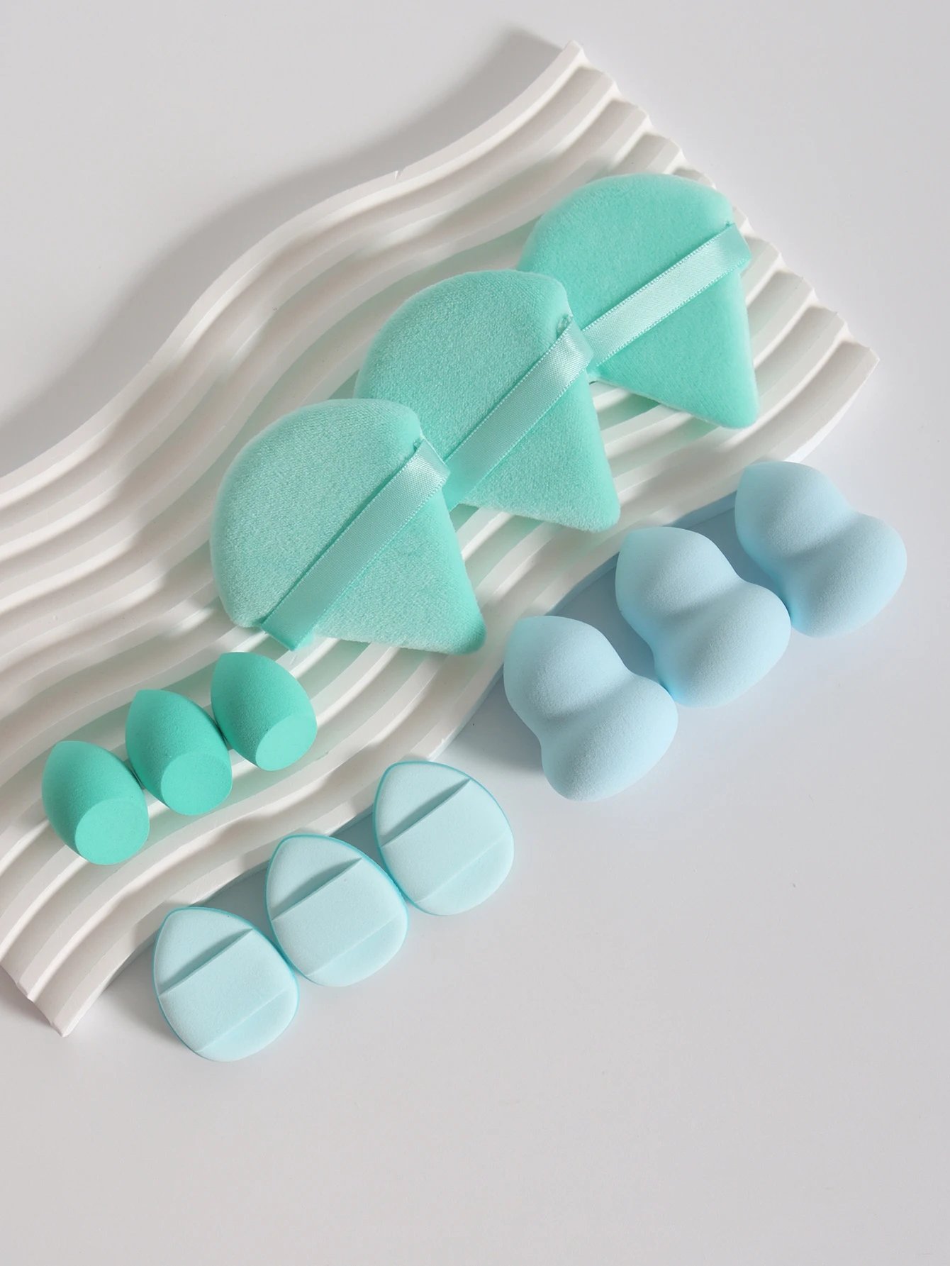 12-Piece Makeup Sponge & Powder Puff Set - Image 4