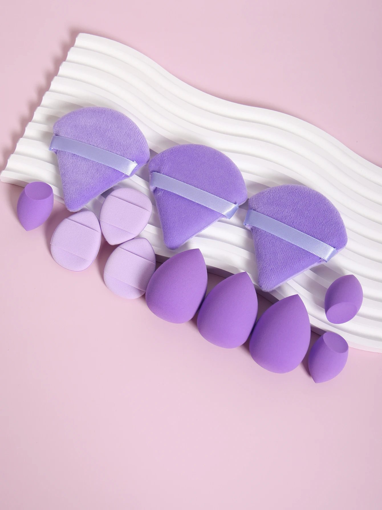 12-Piece Makeup Sponge & Powder Puff Set - Image 3