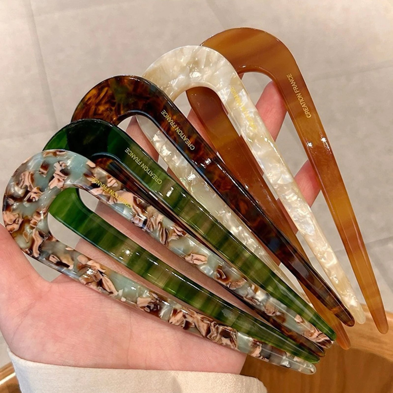 Vintage U-Shaped Hair Pin - Image 4