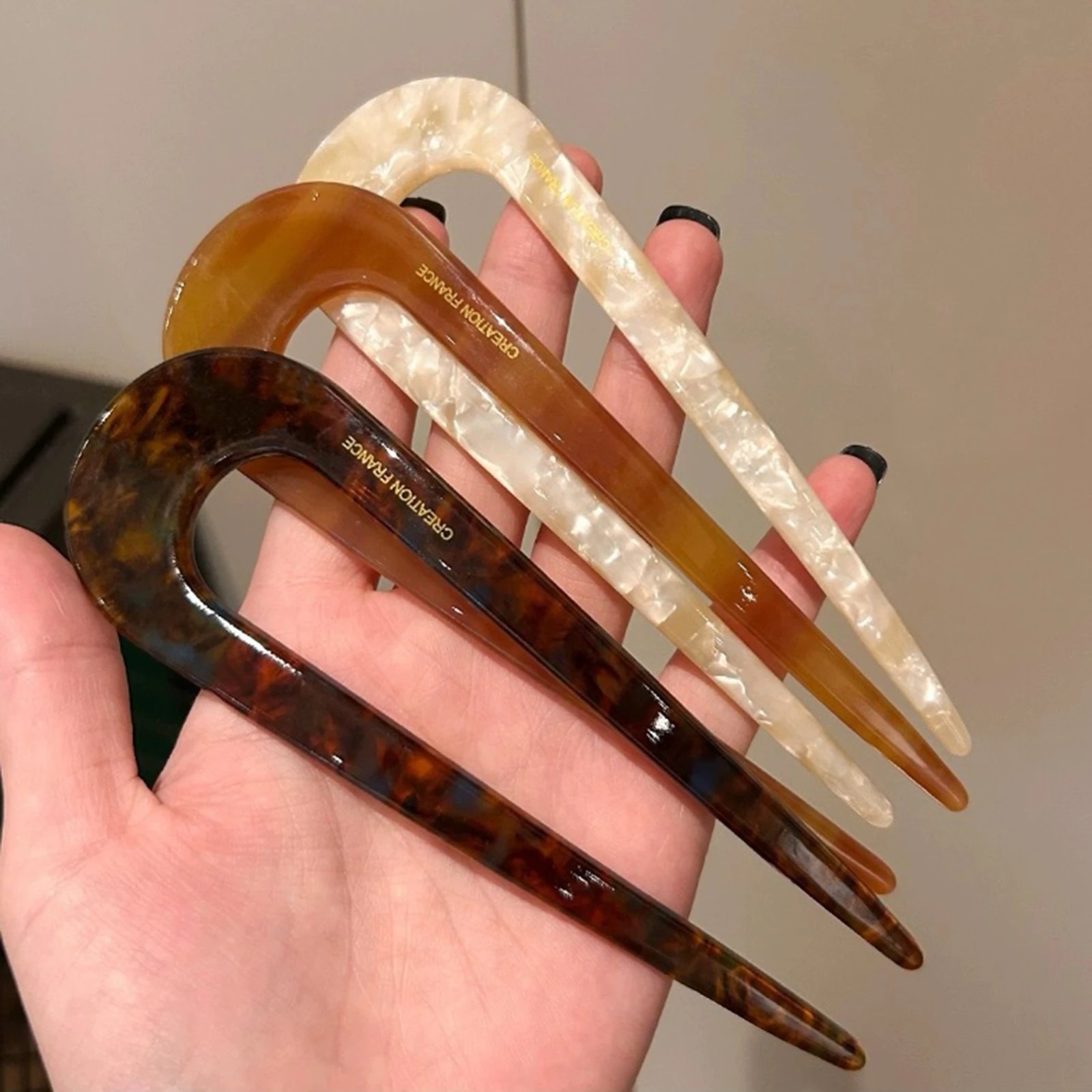 Vintage U-Shaped Hair Pin - Image 6