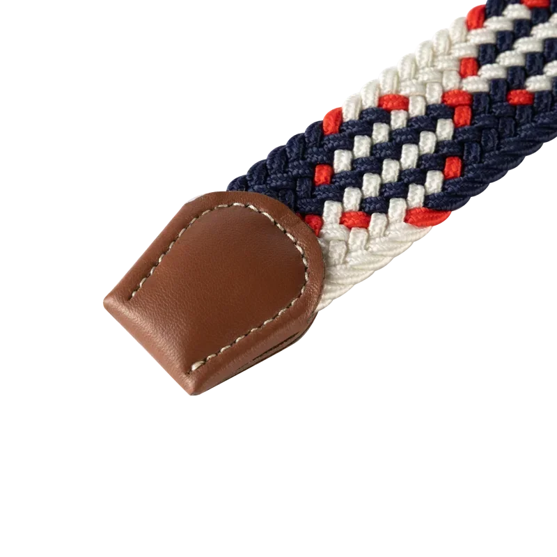 Unisex Braided Elastic Canvas Belt, 130cm - Image 4