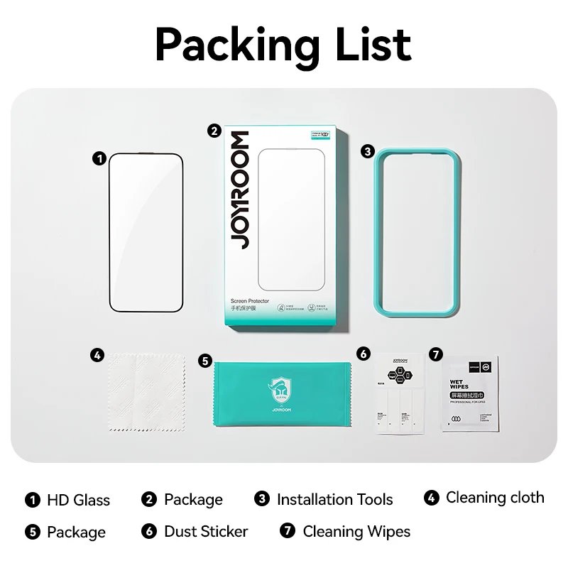Joyroom HD Tempered Glass Screen Protector for iPhone - Image 6