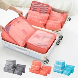 6pcs Waterproof Travel Storage Bags