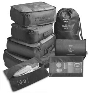 7-Piece Travel Bag Organiser Set