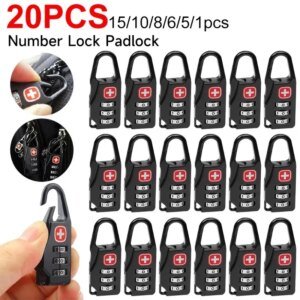 Mini 3-Digit Combination Lock for Luggage & Backpacks