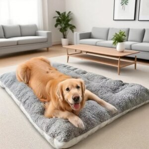 Extra-Large Plush Dog Bed Mat