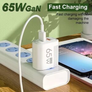 65W GaN USB Charger PD QC3.0