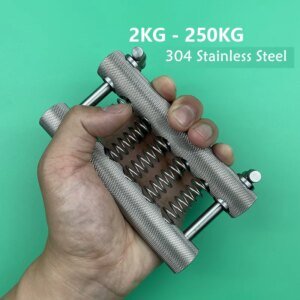 Pro Adjustable Stainless Steel Hand Gripper, 4–200kg