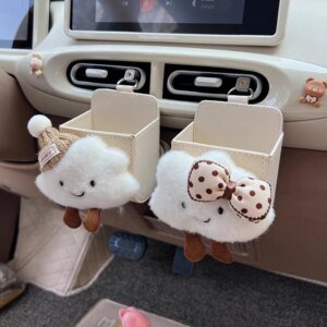 Cute Bow Cloud Car Air Vent Storage Bag