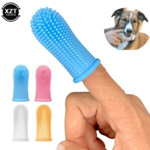Soft Silicone Pet Finger Toothbrush