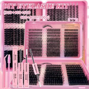 DIY Cluster Eyelash Extensions, 8–16mm