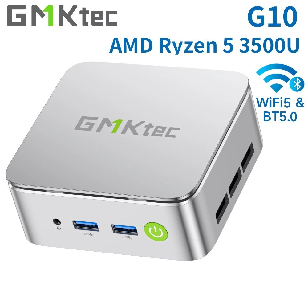 GMKtec G10 Mini PC – AMD Ryzen 5 3500U, 2.5GbE LAN