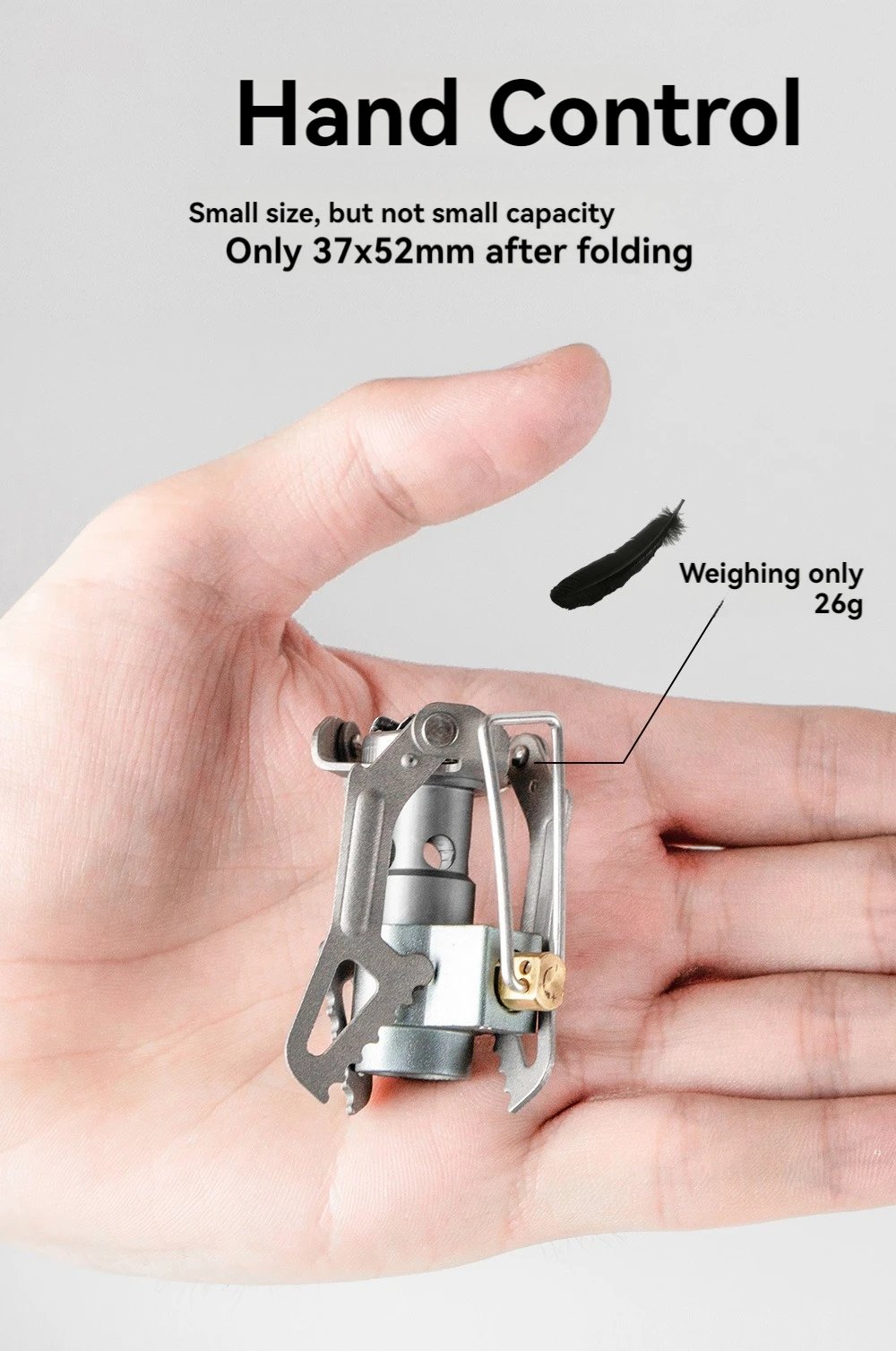 Ultralight Titanium Mini Camping Stove, 25g - Image 5