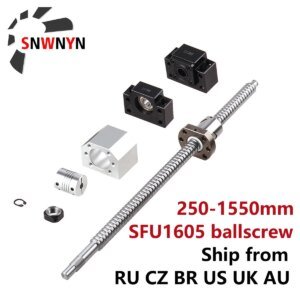 SFU1605 Ball Screw Set with Nut Housing & BK/BF12 Supports