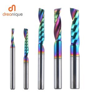 Single-Flute Carbide Spiral End Mill