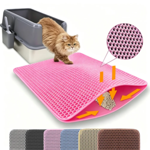 Double-Layer Non-Slip Cat Litter Mat