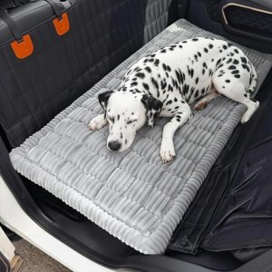 Striped Plush Car Dog Bed Mat