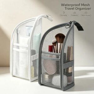 Standing Mesh Toiletry Bag