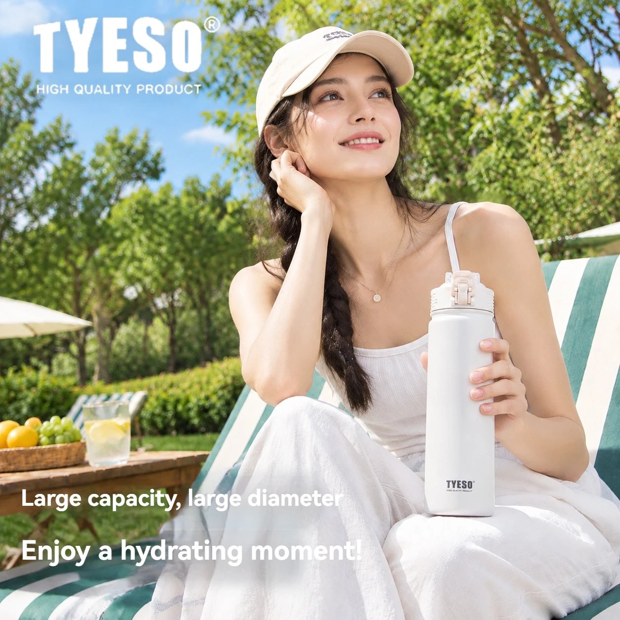 Stainless Steel Insulated Bottle with Straw - Image 3